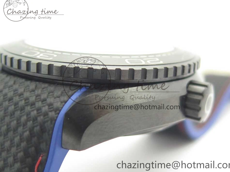 0318 BestValue Planet Ocean 45.5mm ETNZ “Deep Black” Real Ceramic VSF 1:1 Best Edition on Black Nylon Strap A8906 Super Clone 7978